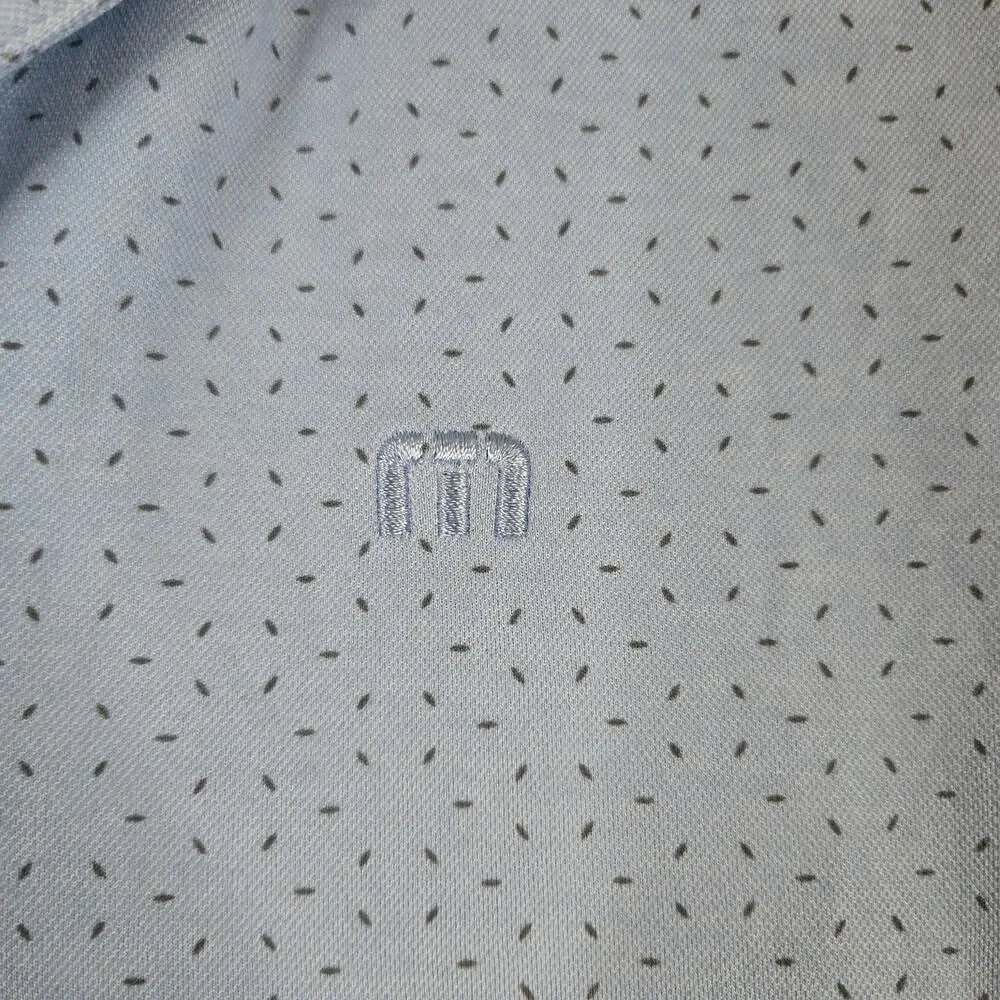 Travis Mathew Polo Mens Medium Blue Shirt Golf Office Polo Shirt 0841 - Picture 5 of 11